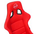 NRG FRP Fiber Glass Bucket Seat (Red) - XLarge-4