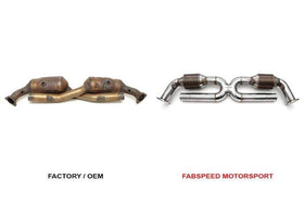 Fabspeed Porsche 996 Carrera Sport Catalytic Converter X-Pipe (1999-2004) - 0