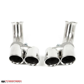 Fabspeed Porsche 996 Carrera Deluxe Quad-Style Tips - Short (1999-2001) - 0