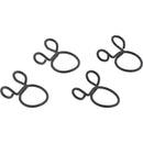 All Balls Racing Hose Clamp 4 Pack - 10mm-1