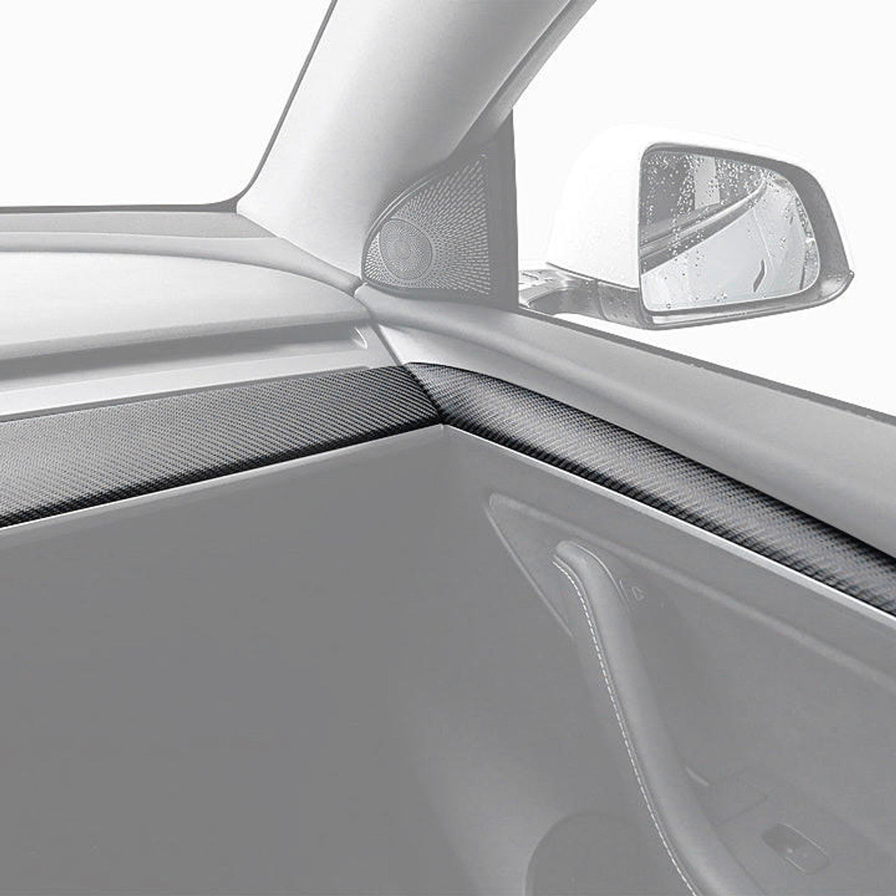 Fabspeed Tesla Model Y (2021+) Carbon Fiber Dashboard + Door trim - 0
