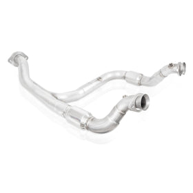 Stainless Works 2015-16 F150 2.7L Downpipe 3in High-Flow Cats Y-Pipe Factory Connection - 0