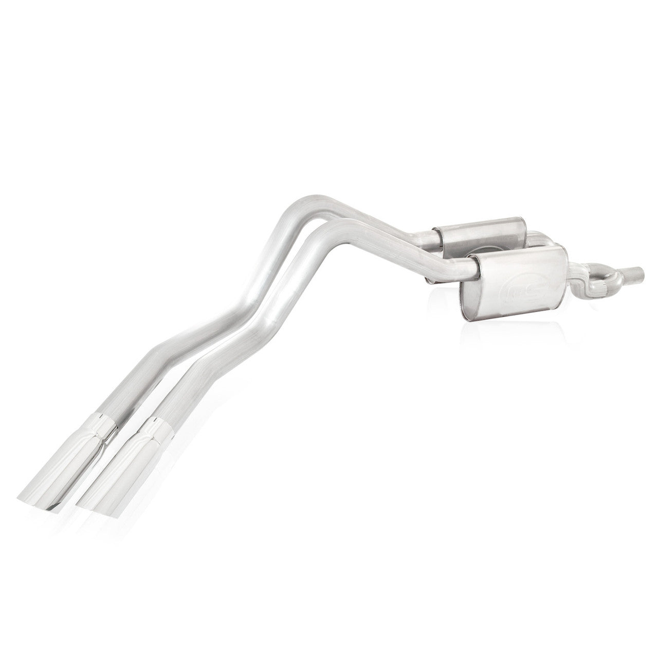 Stainless Works 2010-14 Raptor Exhaust 3in Chambered Mufflers Exits Behind Passenger Rear Tire