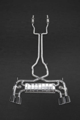 Jaguar F-Type V8 S - Valved Exhaust, Sports Cats (100 Cell), & X-Pipe (Incl. Remote)