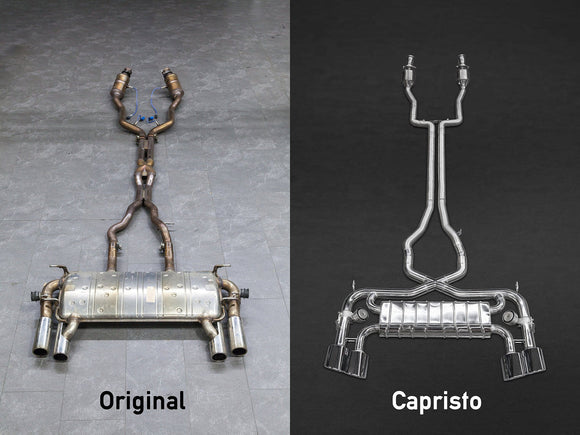 Jaguar F-Type V8 S - Valved Exhaust, Sports Cats (200 Cell), & X-Pipe (Incl. Remote)