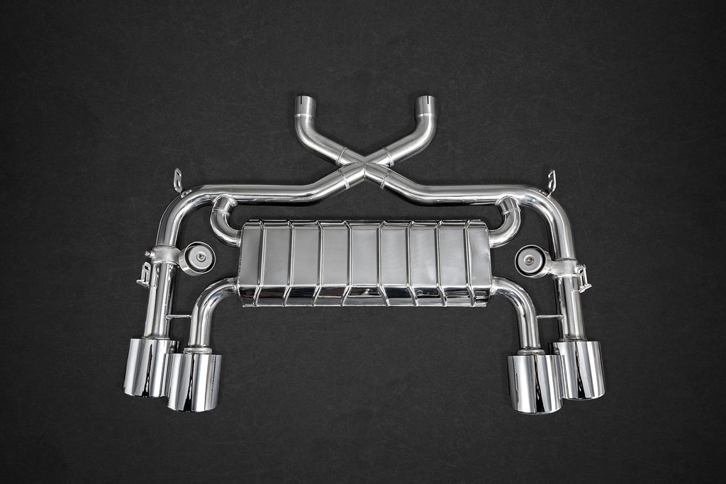Jaguar F-Type V8 S - Valved Exhaust, Sports Cats (100 Cell), & X-Pipe (Incl. Remote)