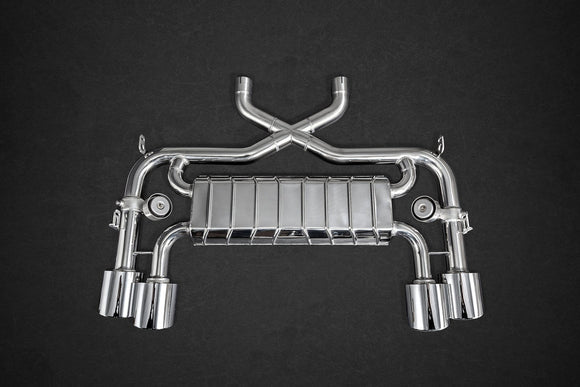Jaguar F-Type V8 S - Valved Exhaust, Sports Cats (100 Cell), & X-Pipe (Incl. Remote)