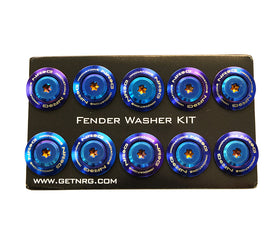 NRG Fender Washer Kit (TI Series) M6 Bolts For Plastic (TI Burn Washer/TI Burn Screw) - Set of 10 - 0