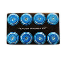 NRG Fender Washer Kit w/Color Matched M8 Bolt Rivets For Plastic (Blue) - Set of 8-2