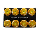 NRG Fender Washer Kit w/Color Matched M8 Bolt Rivets For Plastic (Rose Gold) - Set of 8-2
