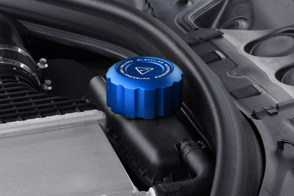 Goldenwrench Blackline Performance BMW M Car Series Charge Cooler Tank Cap Cover - Motorsport Blue - 0