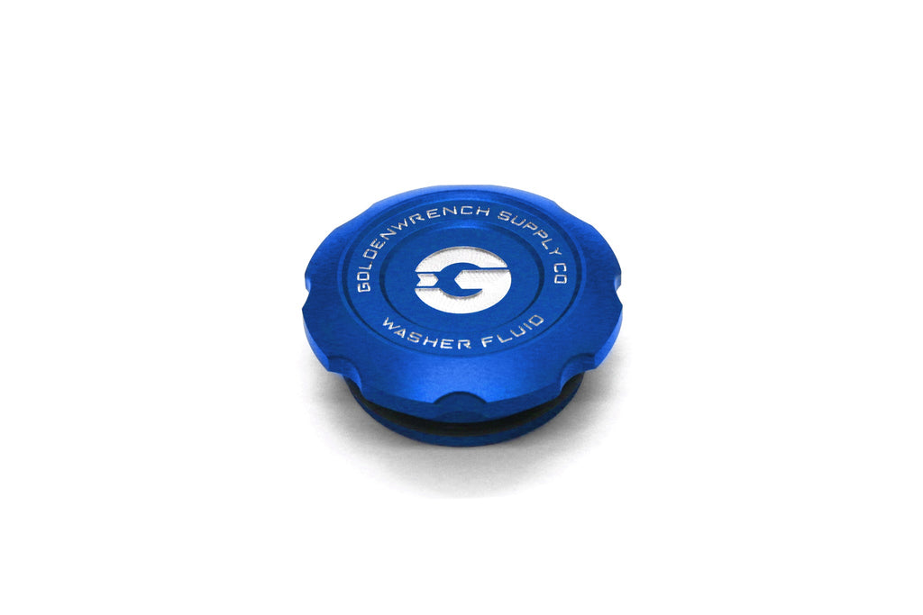 Goldenwrench Blackline Performance BMW M Car F-Chassis Washer Fluid Cap - Motorsport Blue