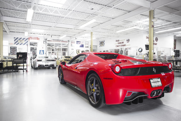 Fabspeed Ferrari 458 Italia Challenge Style Dual Exhaust Tips (2010-2015)