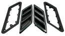 Roush 2015-2023 Roush Mustang Fender Vent Heat Extractors - Gloss Black-2
