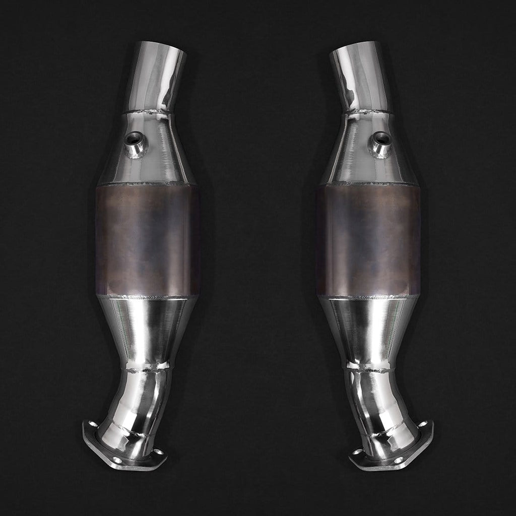 Ferrari 430 Scuderia Valved Exhaust System, 200 Cell Cats, And Heat Shields