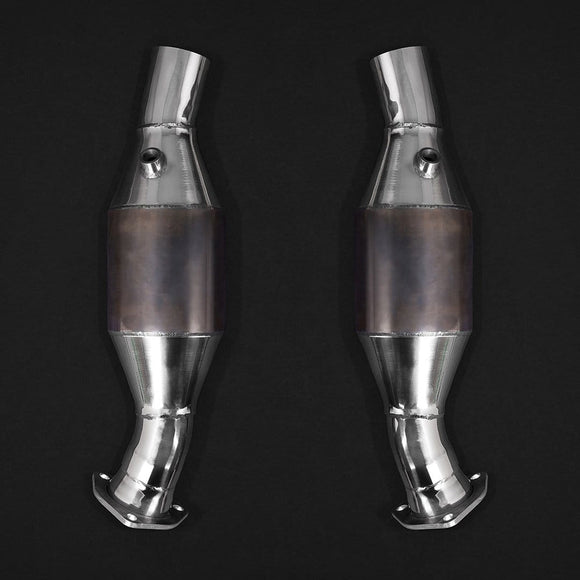 Ferrari 430 Scuderia Valved Exhaust System, 200 Cell Cats, And Heat Shields