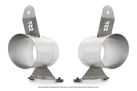 Fabspeed Ferrari 488 Challenge Style Titanium Tips