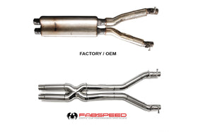Fabspeed Ferrari F550 Resonator Bypass X- Pipe - 0