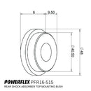PowerFlex Fiat 500 Rear Shock Top Mount Bushing-3