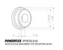 PowerFlex Fiat 500 Rear Shock Top Mount Bushing-2