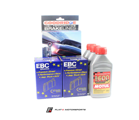 Flat 6 Motorsports - Starter Track Brake Kit - Beginner (981 Cayman / Boxster)