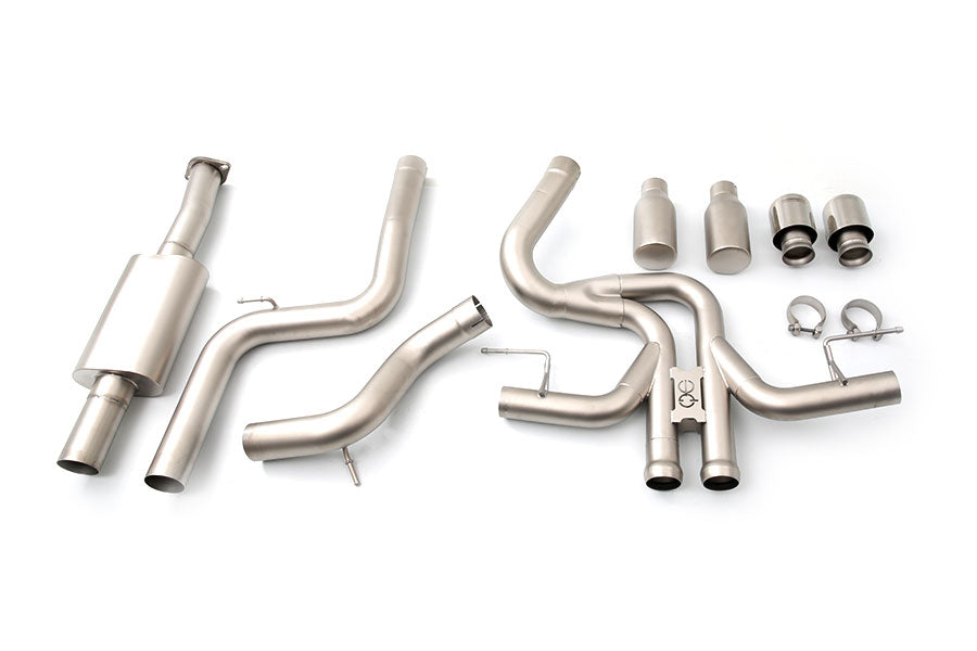 CP-e Ford Focus ST '13- Austenite 3 Dual Cat Back Exhaust. Two Stealth Pipes. D - 0