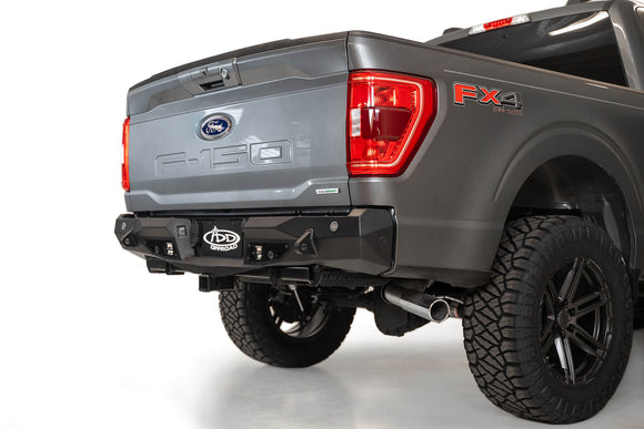 Addictive Desert Designs 2021 Ford F-150 Stealth Fighter Rear Bumper w/ Back up Sensors
