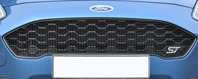 Zunsport Ford Fiesta ST MK8 - Upper Grille - Black Finish