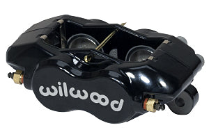 Wilwood Caliper-Forged DynaliteI w/Dust Seal-Black 1.38in Pistons .81in Disc