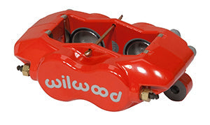 Wilwood Caliper-Forged DynaliteI w/Dust Seal-Red 1.75in Pistons .81in Disc