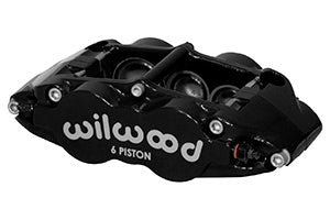 Wilwood Caliper-Narrow Superlite 6R-LH - Black 1.62/1.12/1.12in Pistons 1.25in Disc