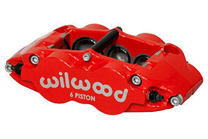 Wilwood Caliper-Forged Narrow Superlite 6R-R/H 1.75/1.25/1.25in Pistons 1.10in Rotor - Red