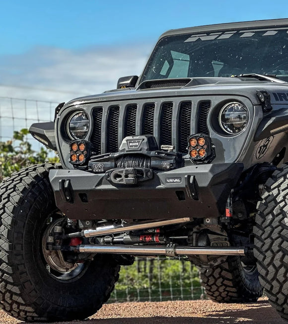 RIVAL Jeep Wrangler Front Aluminum Bumper Jeep Wrangler JL Jeep Wrangler JK Jeep Gladiator except Mojave