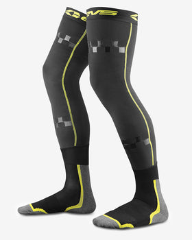 EVS Fusion Sock Combo Black/Hivi - Large/XL