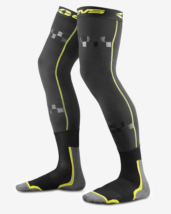 EVS Fusion Sock Combo Black/Hivi - Large/XL