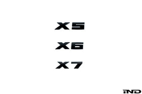 IND G05 X5 / G06 X6 / G07 X7 M Performance Painted Trunk Emblem