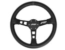 PRP Deep Dish Leather Steering Wheel- Black-1