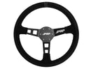 PRP Deep Dish Suede Steering Wheel- Black-1