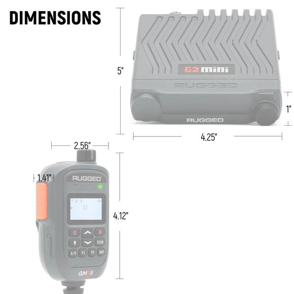 G2 Mini - 30W GMRS Compact Mobile Radio