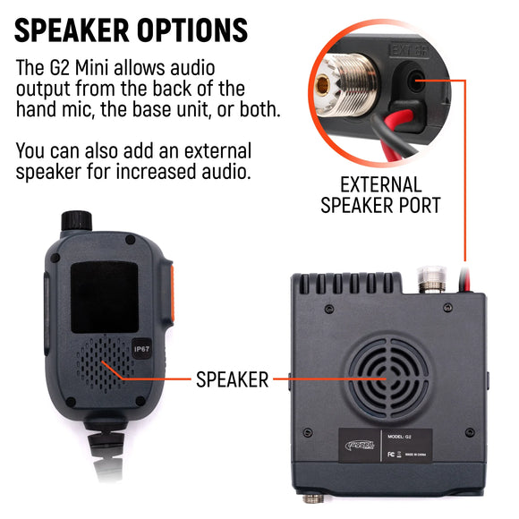 G2 Mini - 30W GMRS Compact Mobile Radio
