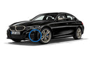 BMW G20 3-Series M-Sport Front Bumper Grille Trim Set - Gloss Black-4