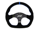PRP Comp-R D-Shape Suede Steering Wheel - Blue-1