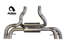 M240i valved rear exhaust w carbon over black chrome tips G-series M240i-2