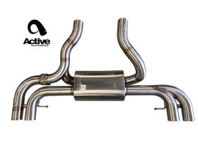 M240i valved rear exhaust w brush tips G-series M240i - 0