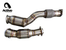 Active Autowerke BMW S58 G80 M3 G82 M4 G87 M2 Downpipes w Aflow CATs-1