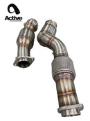 Active Autowerke BMW S58 G80 M3 G82 M4 G87 M2 Downpipes w Aflow CATs-3