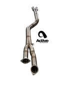 Active Autowerke G80/G82 M3/M4 Signature single mid-pipe with G-brace-3