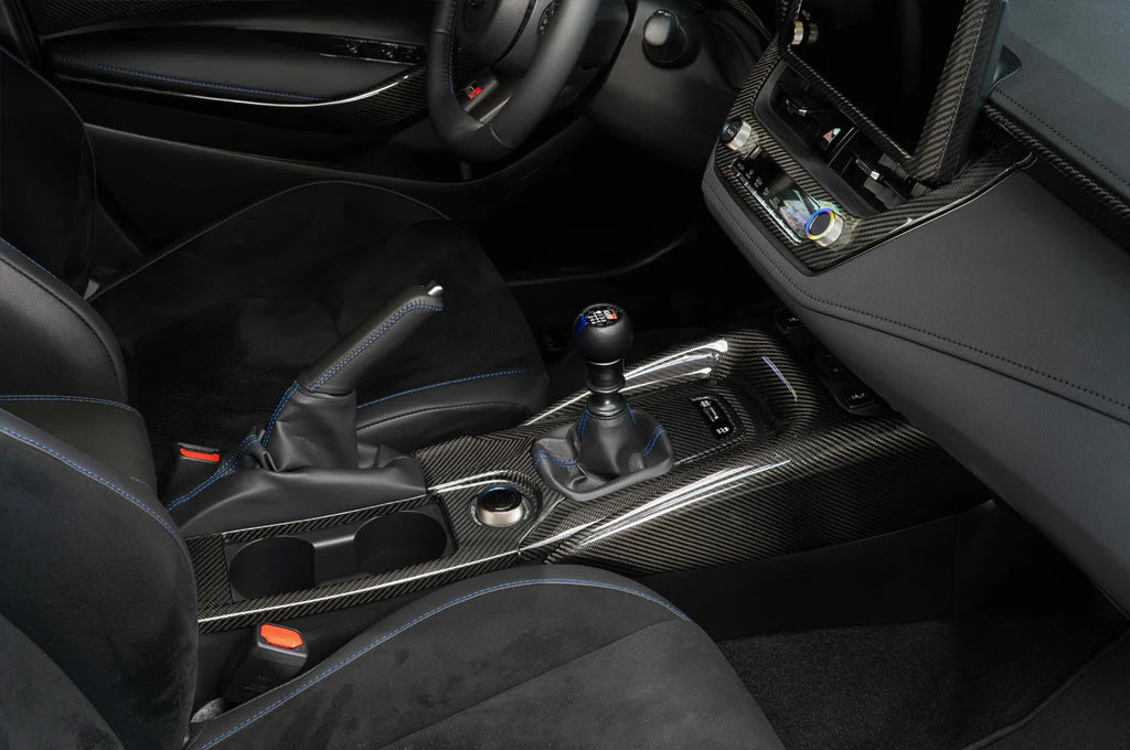 Rexpeed Carbon Fiber Front Console Panel Cover for GR Corolla (GC11)