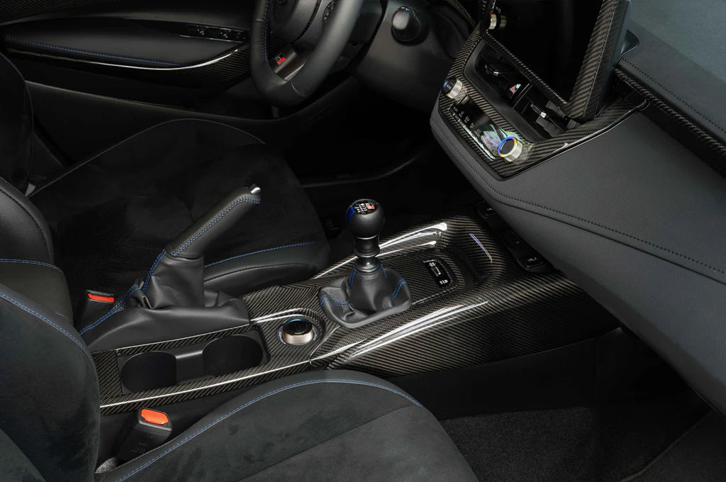 Rexpeed Carbon Fiber Console Panel Cover for GR Corolla (GC12) - 0