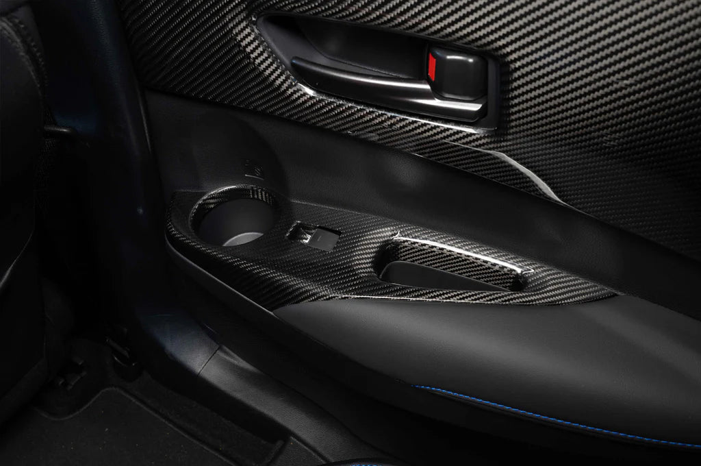 Rexpeed Carbon Fiber Door Trim Covers for GR Corolla (GC15) - 0